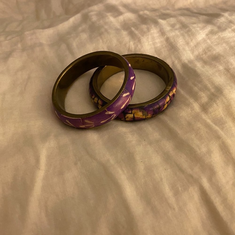 Handcrafted Metal Bangle Bracelets